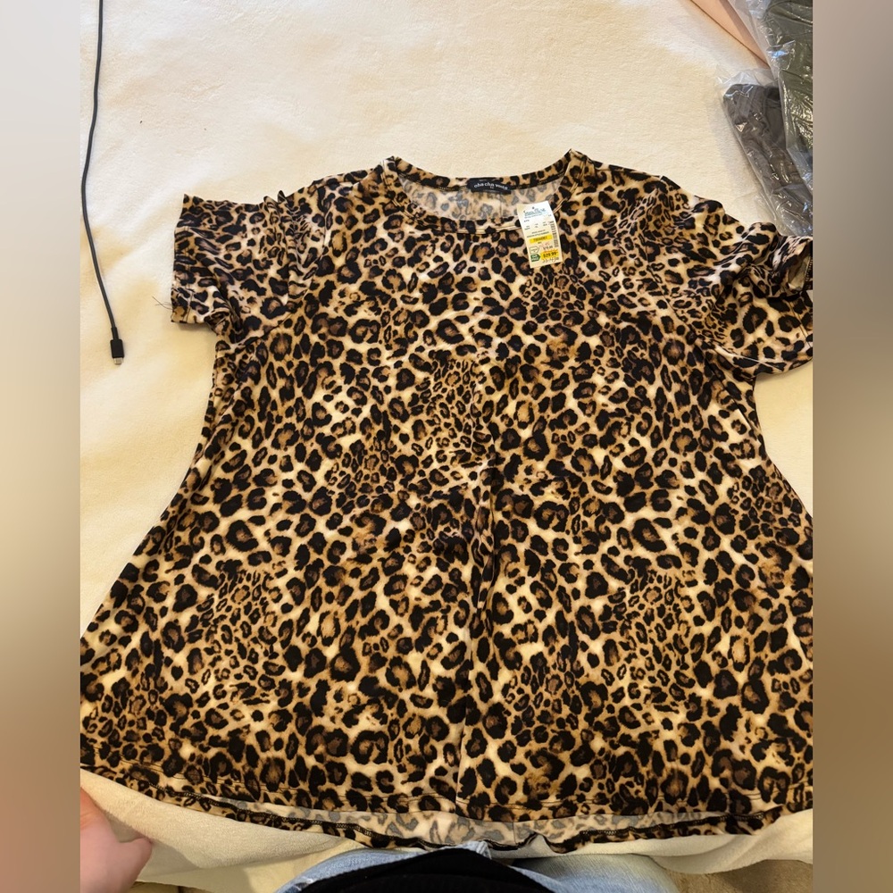 NWT Leopard Print Women's Top